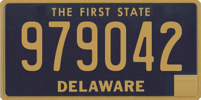 DE license plate 979042
