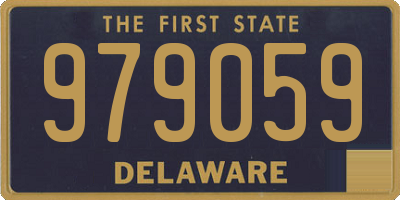DE license plate 979059
