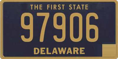 DE license plate 97906