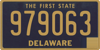 DE license plate 979063