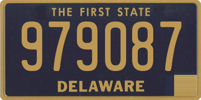 DE license plate 979087