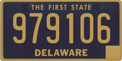DE license plate 979106