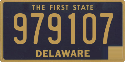 DE license plate 979107