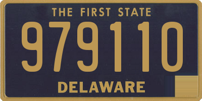 DE license plate 979110