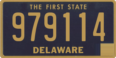 DE license plate 979114