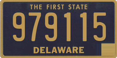 DE license plate 979115