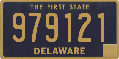 DE license plate 979121