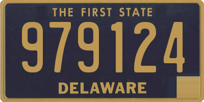 DE license plate 979124