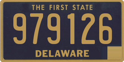 DE license plate 979126