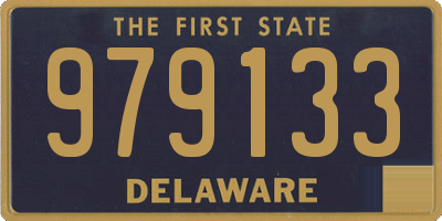 DE license plate 979133