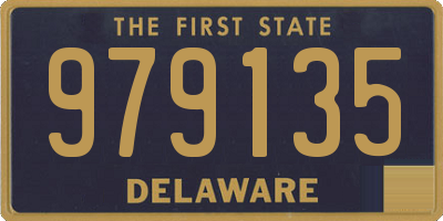 DE license plate 979135