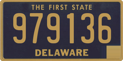 DE license plate 979136
