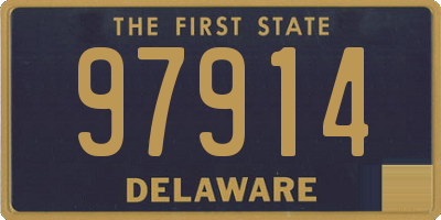 DE license plate 97914