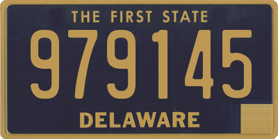 DE license plate 979145