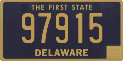 DE license plate 97915
