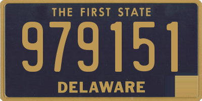 DE license plate 979151