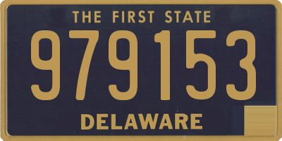 DE license plate 979153