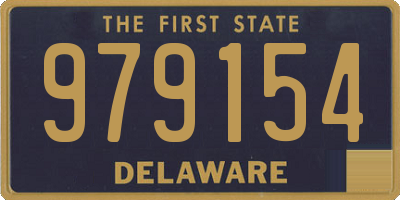 DE license plate 979154
