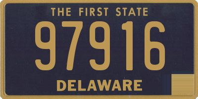 DE license plate 97916