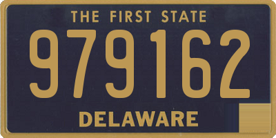 DE license plate 979162