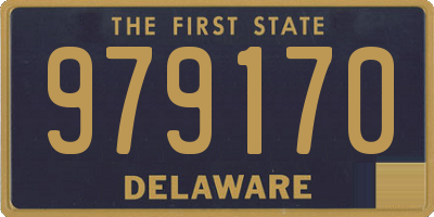 DE license plate 979170