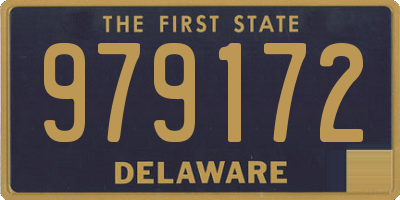 DE license plate 979172