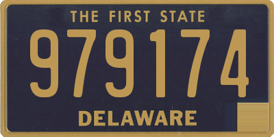 DE license plate 979174