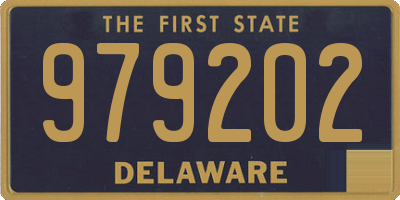 DE license plate 979202