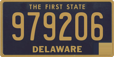 DE license plate 979206