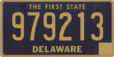 DE license plate 979213