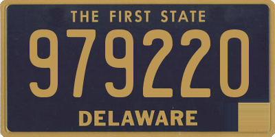DE license plate 979220
