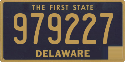 DE license plate 979227