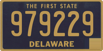 DE license plate 979229