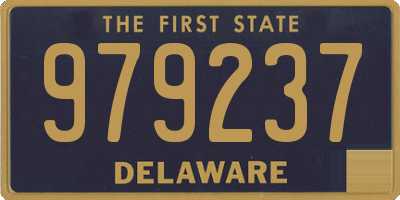 DE license plate 979237
