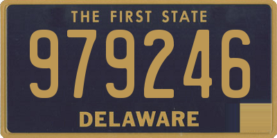 DE license plate 979246
