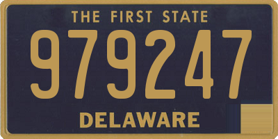DE license plate 979247