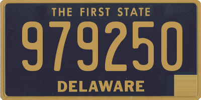 DE license plate 979250