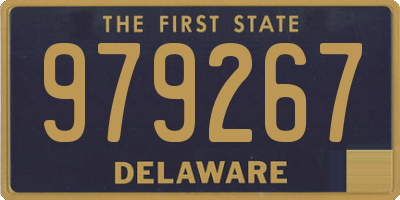 DE license plate 979267