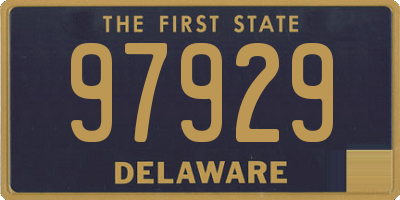 DE license plate 97929