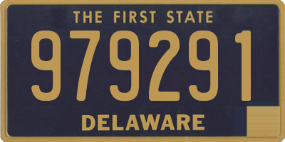 DE license plate 979291