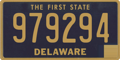 DE license plate 979294