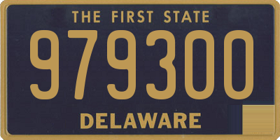 DE license plate 979300