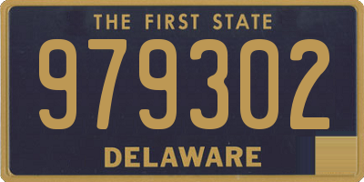 DE license plate 979302