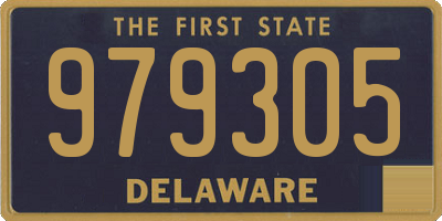 DE license plate 979305