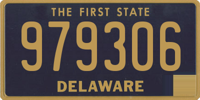 DE license plate 979306