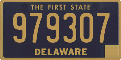 DE license plate 979307