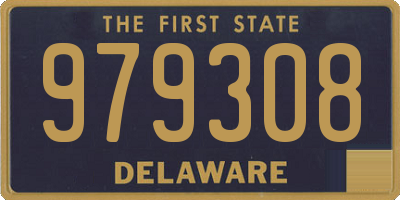 DE license plate 979308