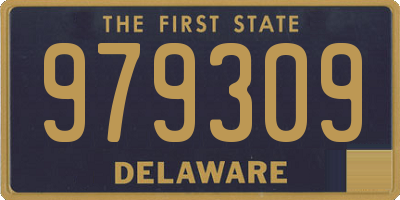 DE license plate 979309