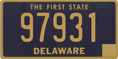 DE license plate 97931