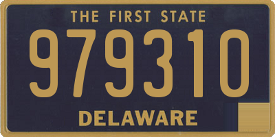 DE license plate 979310